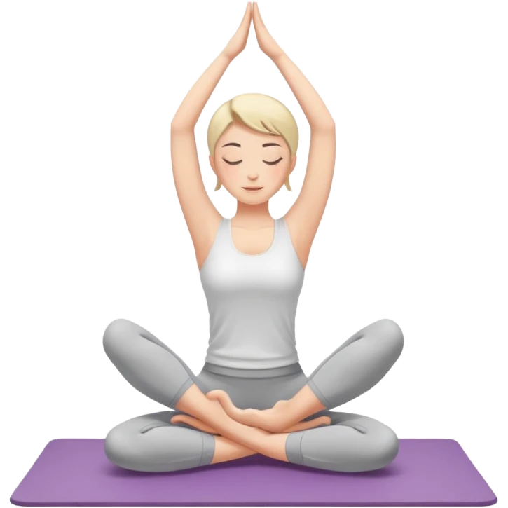 person stretching in a yoga pose emoji
