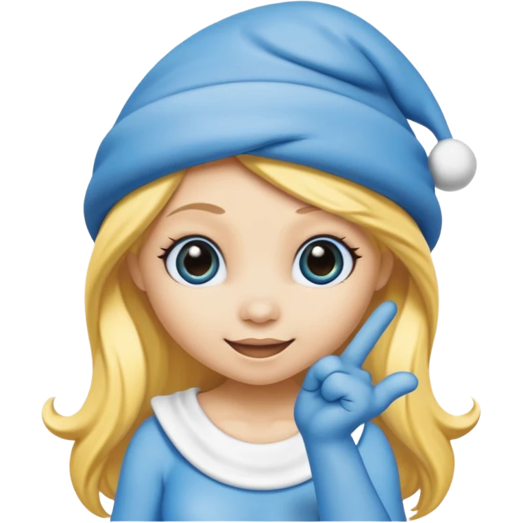Smurfette emoji