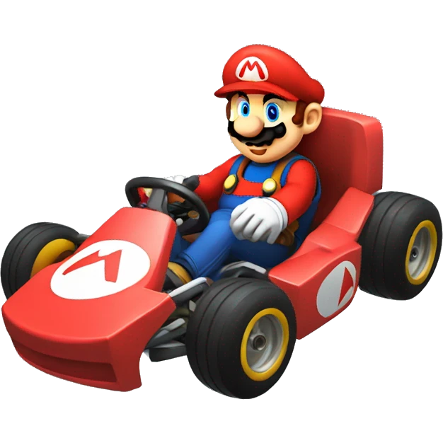 Go kart Mario emoji