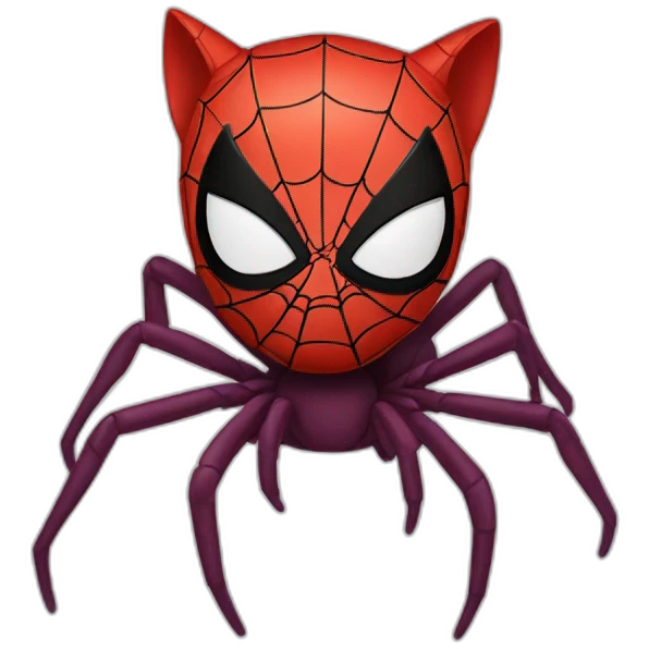 A cat spider-man emoji