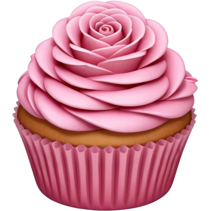 Apple rose cupcake emoji