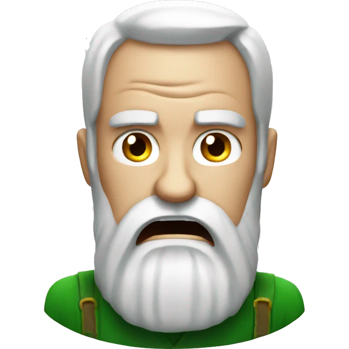 irish angry man with beard emoji
