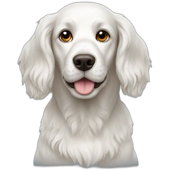 White spaniel emoji