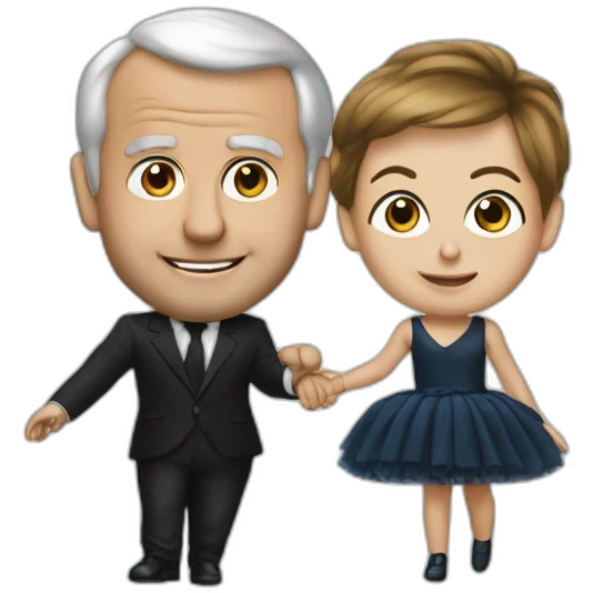 macron en tutu emoji
