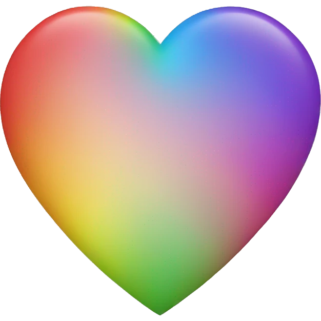 Rainbow heart emoji