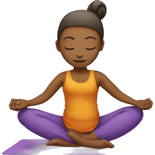YOGA WITH LETTER L emoji