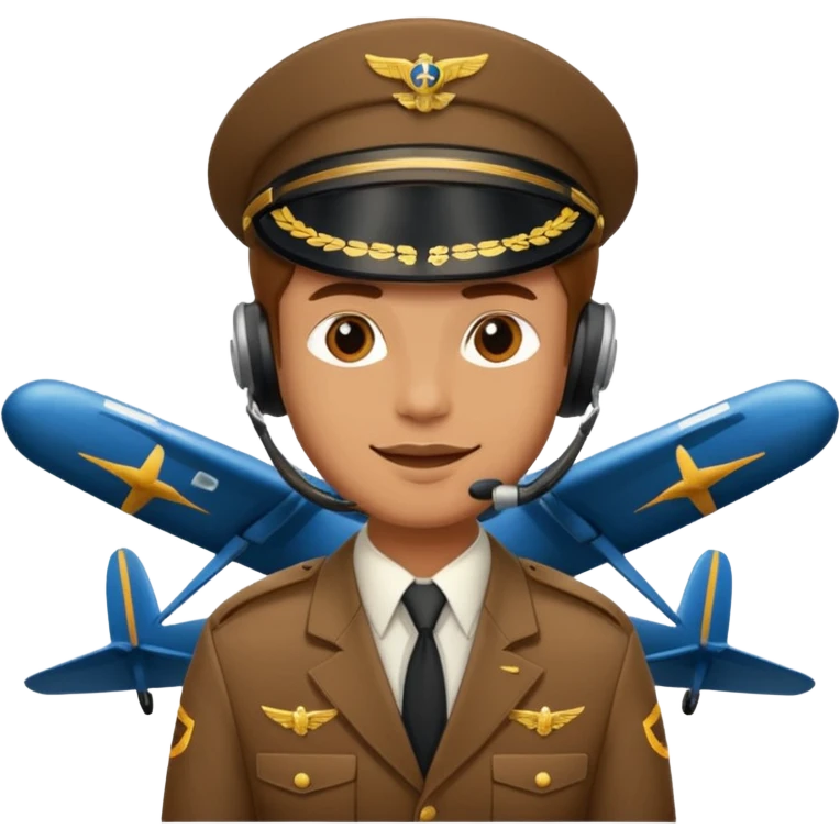 Pilot flying airplane  emoji