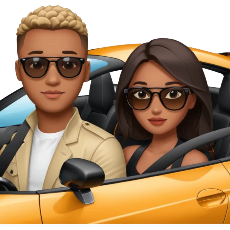 josh king jetset madrid the millionaire internet celebrity panel rank founder and instagram model girlfriend Tefi in Nissan GTR  emoji
