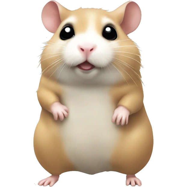 freehand drawed hamster-superheto comics style emoji