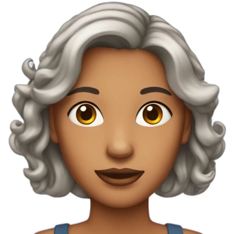 Lady with earrings emoji