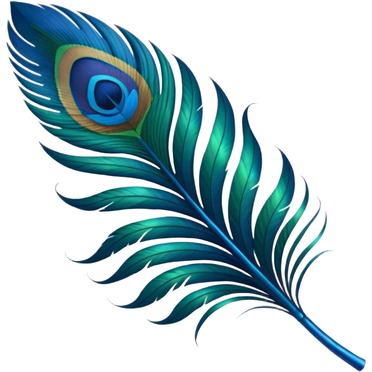 Peacock feather emoji