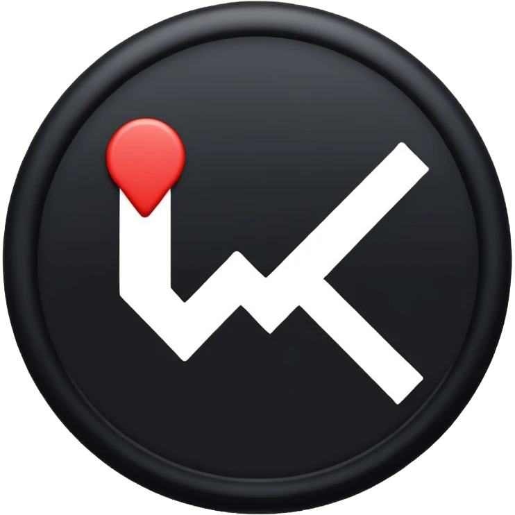 Black circle with a check mark on it emoji