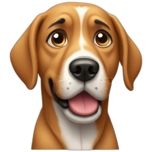 dog in shock emoji