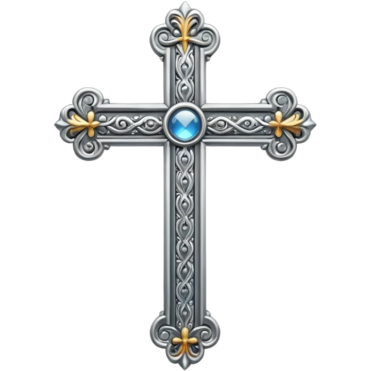metal elegant cross emoji