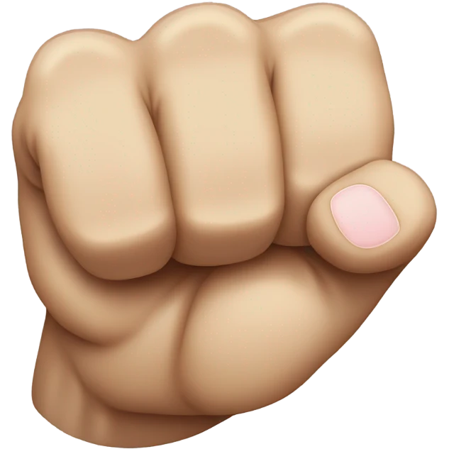 a fist looking up with index and pinky fingers looking up emoji
