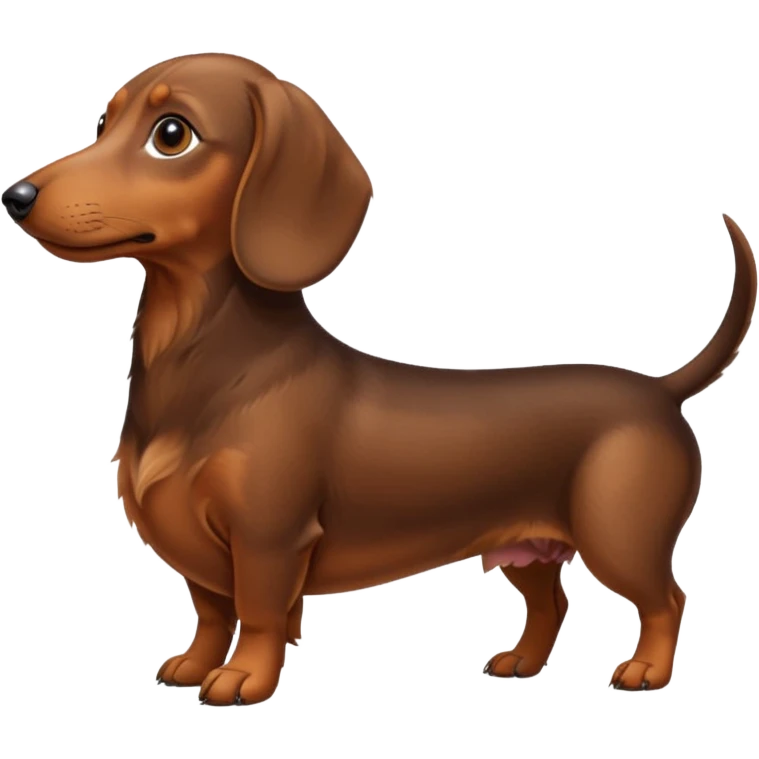 dachshund side view emoji