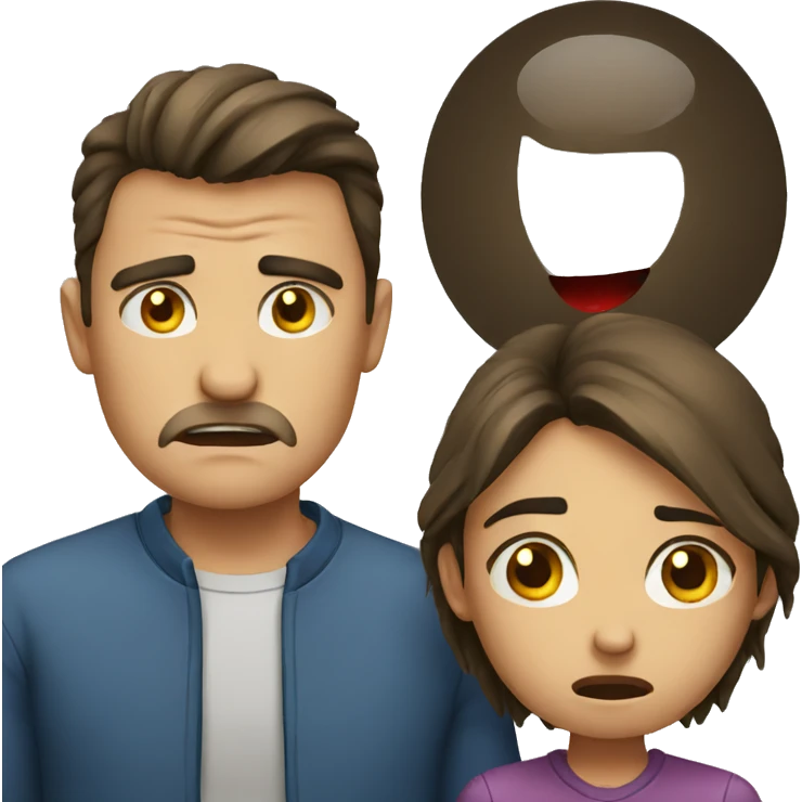 angry couple crying emoji