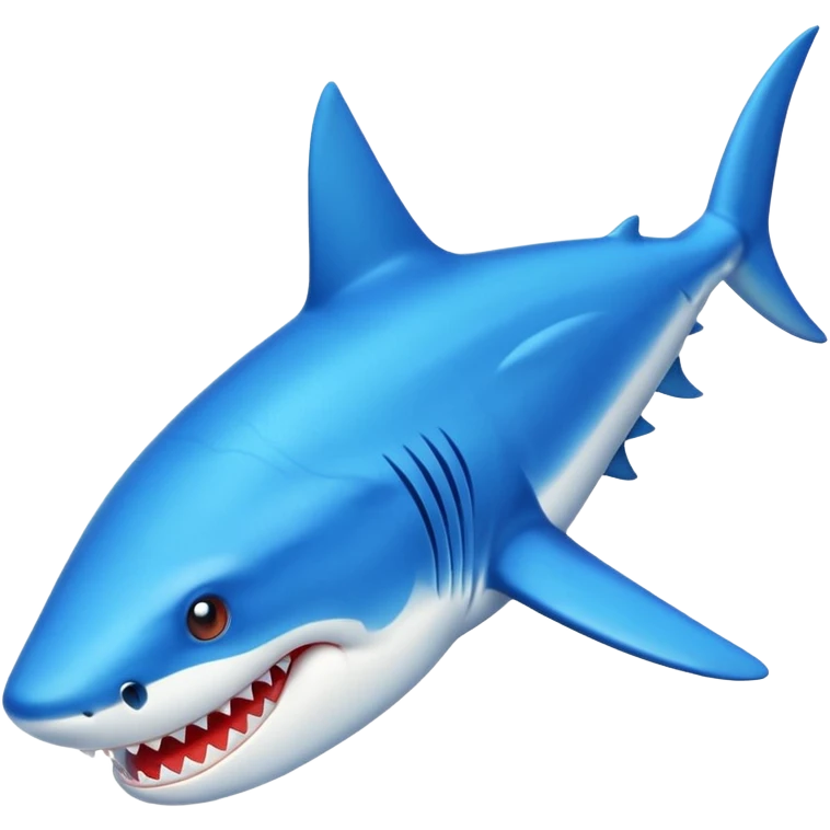 Tiburón con zapatos azules  emoji