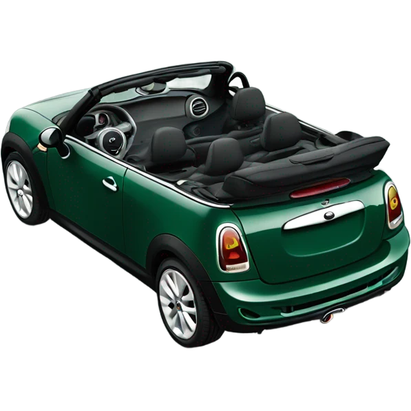 Dark Green Mini Cooper s convertible  emoji