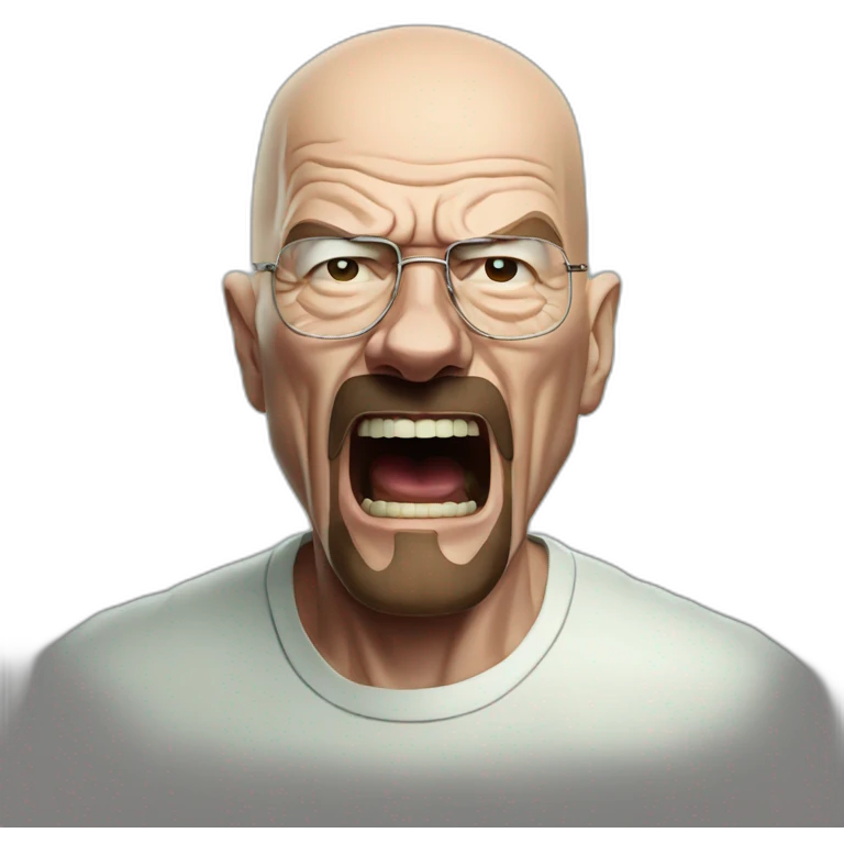 walter white yawning emoji