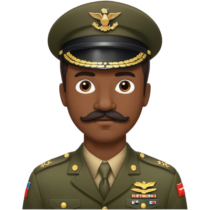 massimo moustache militaire  emoji