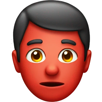 red flag boring face emoji