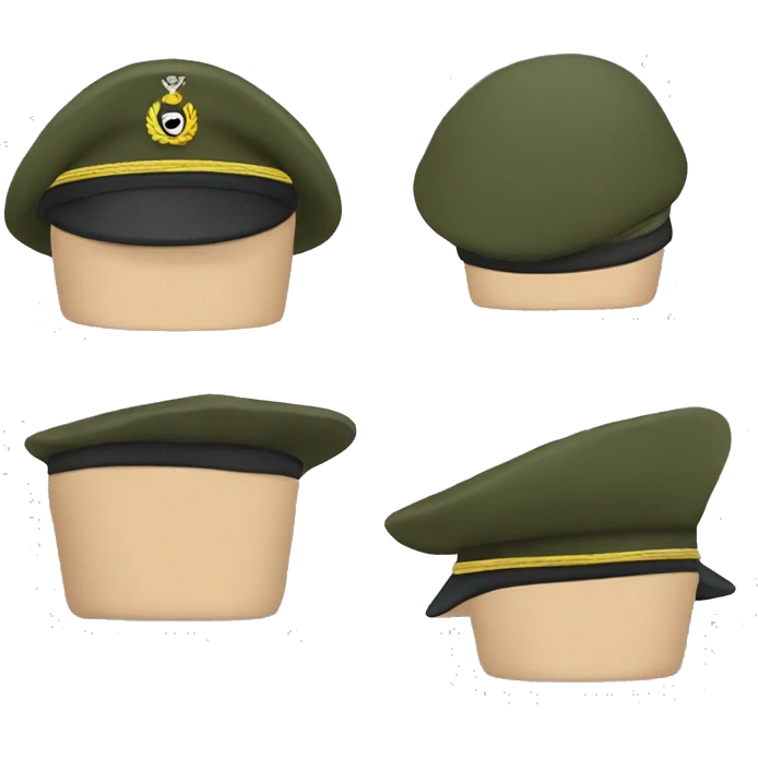 Army side cap. emoji