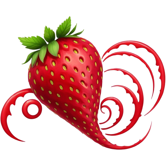A tornado made of strawberries  emoji