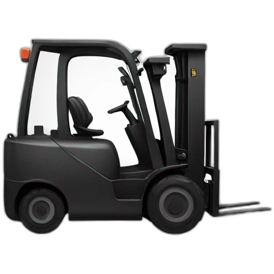 black forklift icon emoji