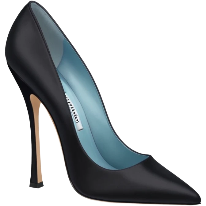 manolo blahink 90's satin pump emoji