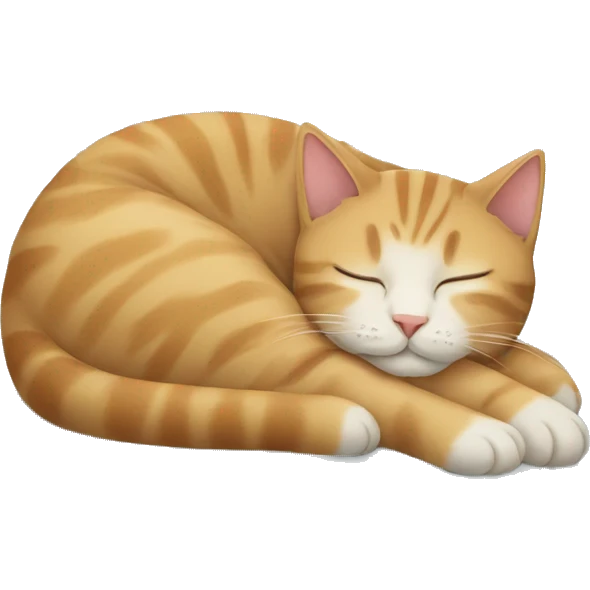 Cat sleeping emoji
