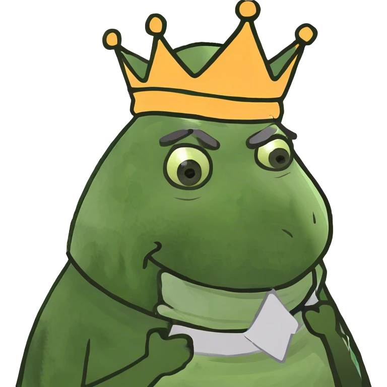 Blond older king with dunce cap crown emoji