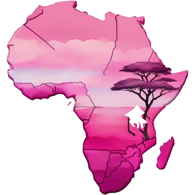 Africa in pink  emoji
