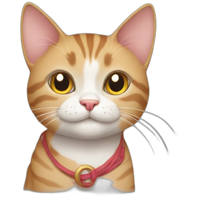 Cat happy New yuer emoji