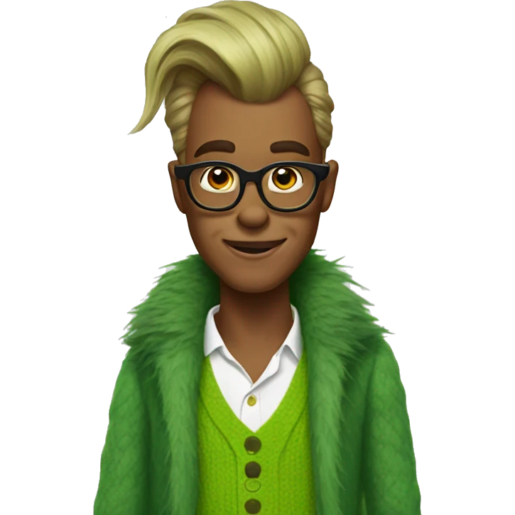 Preppy grinch  emoji