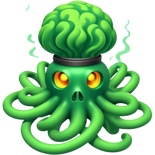 poisonous gas, isometric emoji