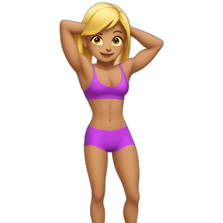 body builder girl shape emoji