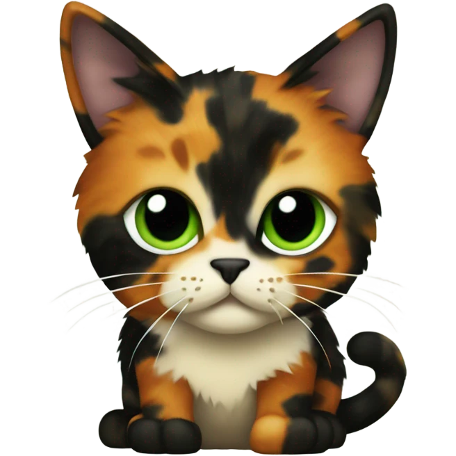 Tortoiseshell cat emoji