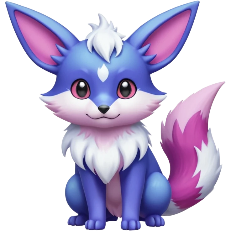 Hyper-realistic pastel wildlife Beautiful Real life wild feral Frosty Albino Shiny White with Violet and Indigo and pink markings Eevee-Liepard-Zangoose-Pokémon-Digimon-Fakémon-fusion-hybrid-creature emoji