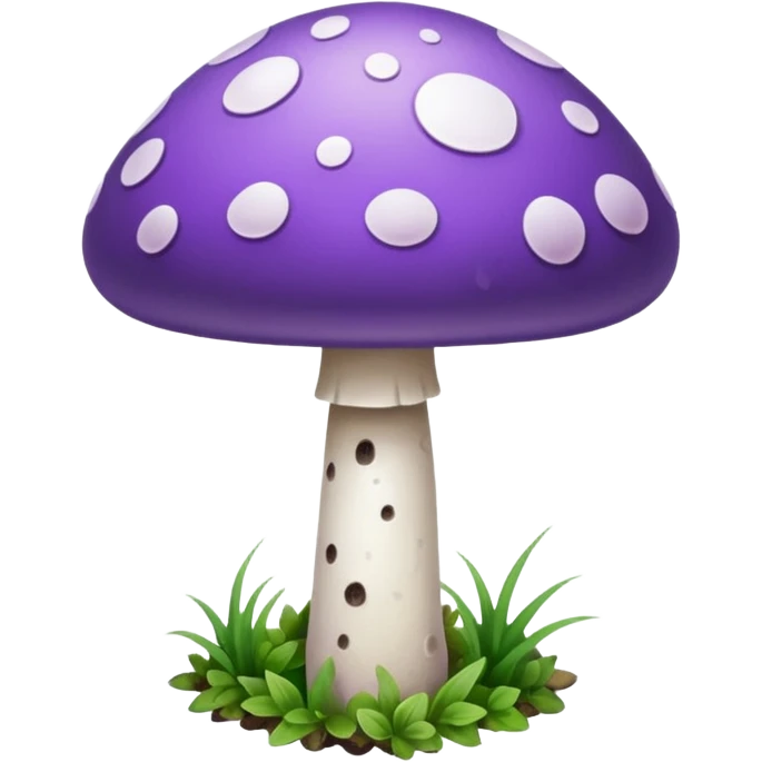 cogumelo roxo e branco emoji