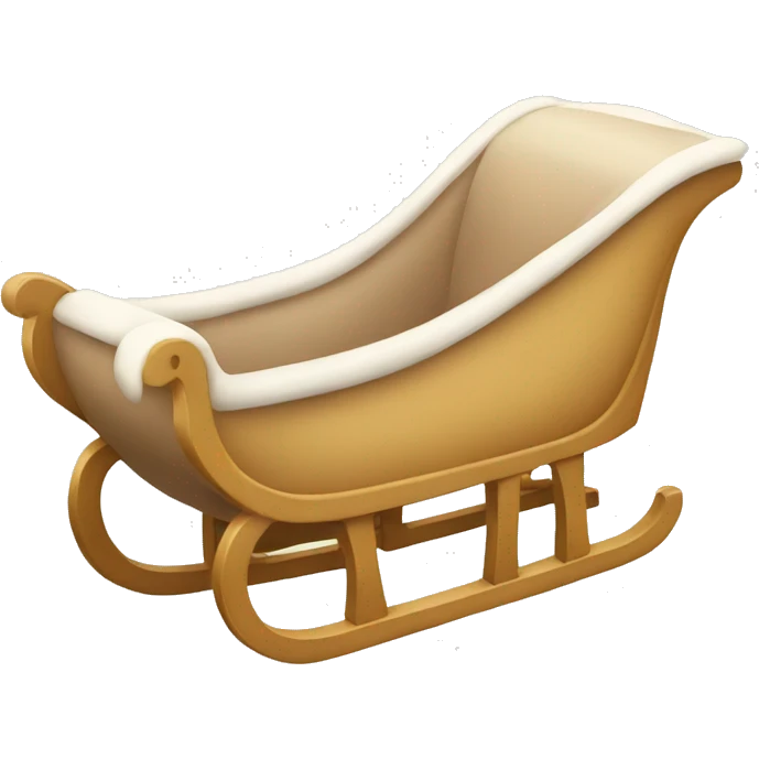 Beige sleigh  emoji