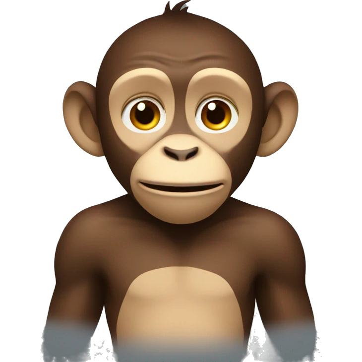 a relieved monkey emoji