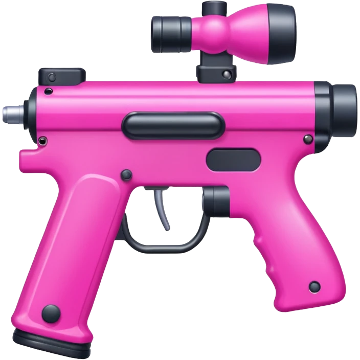 paintball gun pink colorful emoji