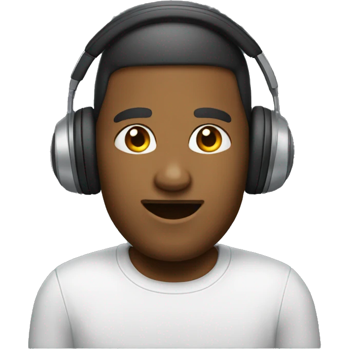 Emoji con auriculares emoji