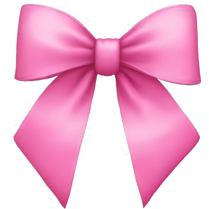 pink bow emoji
