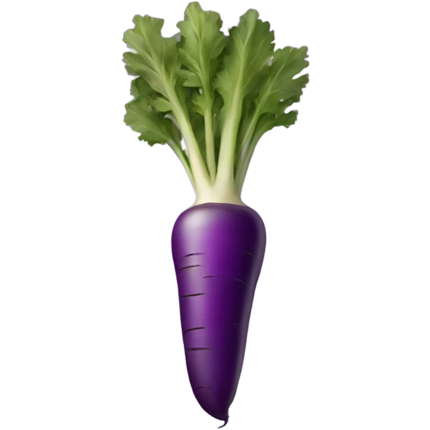 Purple carrot vegetable  emoji