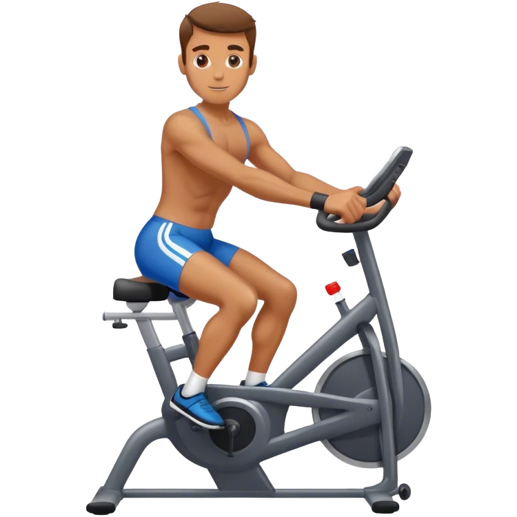 Man on a stationary bike emoji