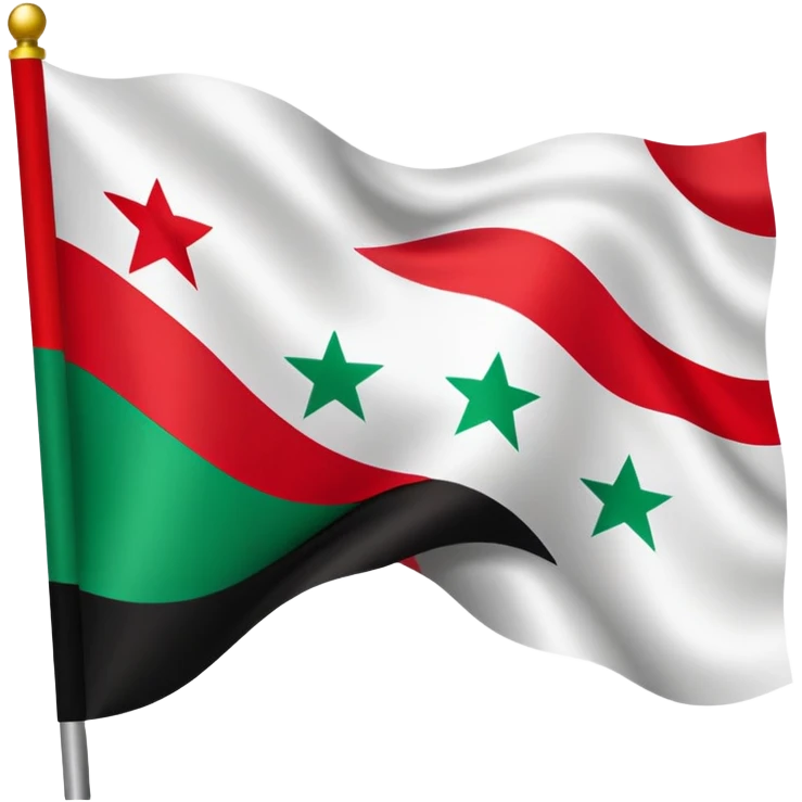 Old Syria flag  emoji