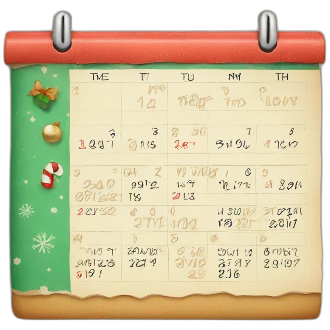 holiday calendar emoji