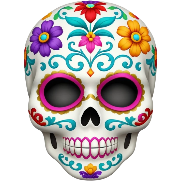 Calavera con mascara emoji